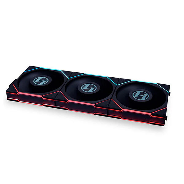 LIAN LI UNI FAN TL LCD 120 WIRELESS RGB Noir - Pack de 3