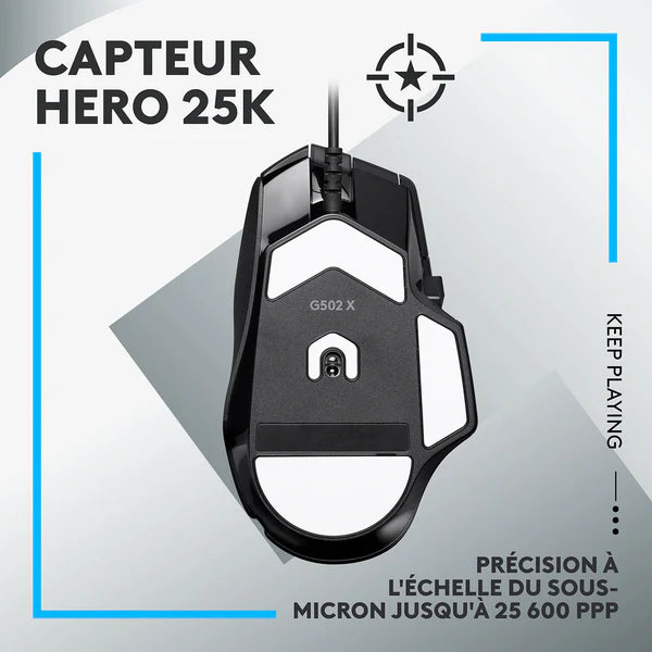 Logitech G502X Noir